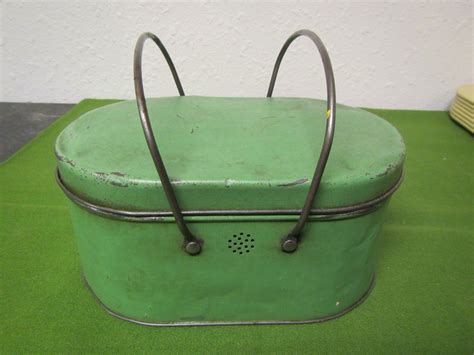 vintage green metal lunch box|vintage lunch boxes price guide.